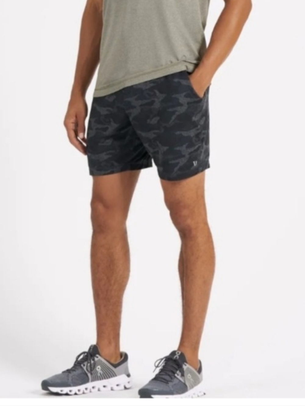 Vuori Men'sPonto Dreamknit Shorts Dark Camo Xl